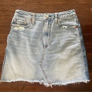 Abercrombie and Fitch Light Blue Denim Skirt- Women's Casual A-Line size 4